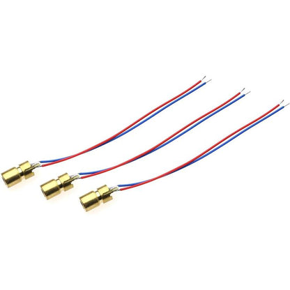 5V 10pcs/Pack Adjustable Diode Laser Head Red Dot Laser Module - DIY Cables by buy2fix | Online Shopping UK | buy2fix