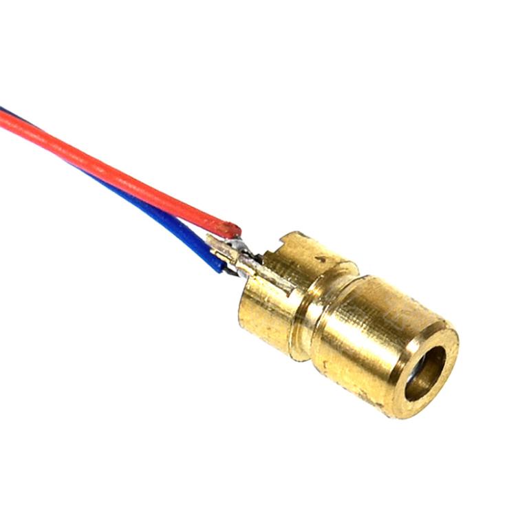 3V 10pcs/Pack Adjustable Diode Laser Head Red Dot Laser Module - DIY Cables by buy2fix | Online Shopping UK | buy2fix