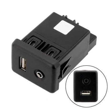 Car AUX & USB Socket Connector Switch for Chevrolet Cruze / Malibu / Regal 13599456 22875063 39087529(Black) - Car Modification by buy2fix | Online Shopping UK | buy2fix