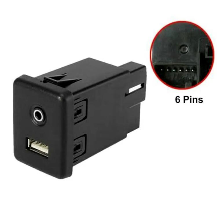 Car AUX & USB Socket Connector Switch for Chevrolet Cruze / Malibu / Regal 13599456 22875063 39087529(Black) - Car Modification by buy2fix | Online Shopping UK | buy2fix