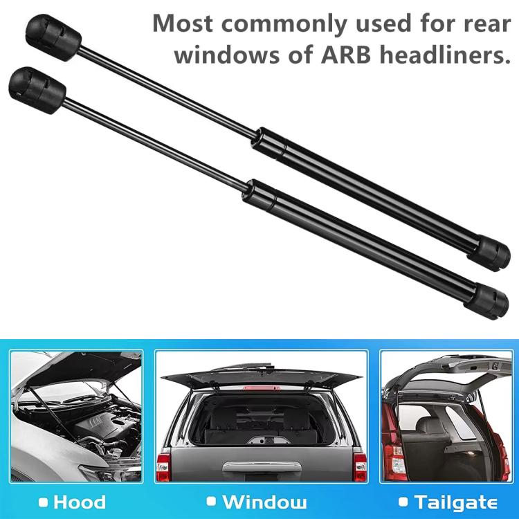 For Toyota Hilux Iii Vii  2pcs/Pack 325mm ARB Canopy Rear Window Glass Support Struts 1921VR(Black) - Engine Fittings by buy2fix | Online Shopping UK | buy2fix
