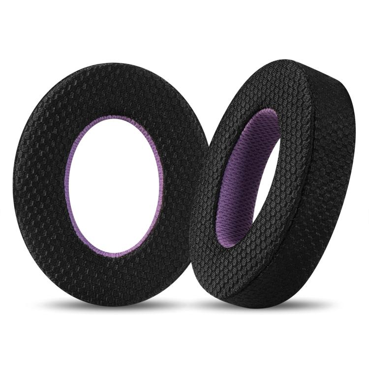 2pcs Mesh Cloth Replacement Earpads For B&W Px7(Black Purple) - Earmuff & Pad by buy2fix | Online Shopping UK | buy2fix