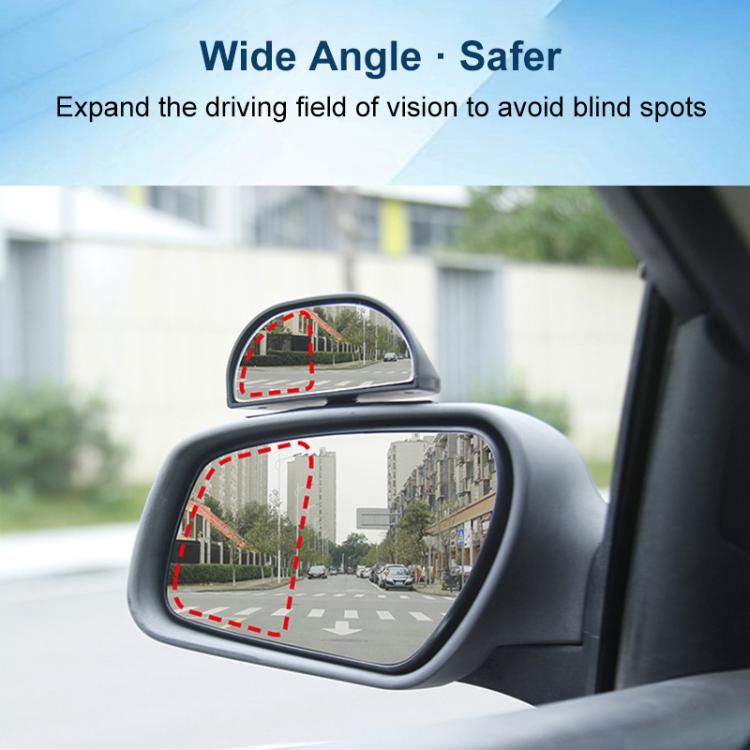 Car 360-degree Rotating Rear-view Blind Spot Wide-angle Auxiliary Mirror(Silver) - Convex Mirror & Accessories by buy2fix | Online Shopping UK | buy2fix