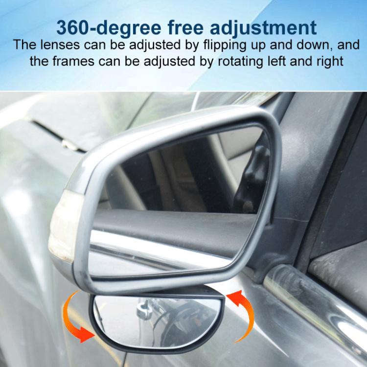 Car 360-degree Rotating Rear-view Blind Spot Wide-angle Auxiliary Mirror(Silver) - Convex Mirror & Accessories by buy2fix | Online Shopping UK | buy2fix