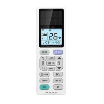 CHUNGHOP EK-3399ES Optoelectronic Energy Universal Air Conditioner Remote Control with LCD Backlight - Air-Conditioner by CHUNGHOP | Online Shopping UK | buy2fix
