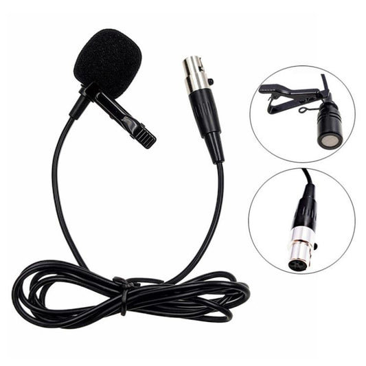 3 Pin XLR Head Metal Lavalier Microphone, Cable Length: 1.5m - Microphone by buy2fix | Online Shopping UK | buy2fix