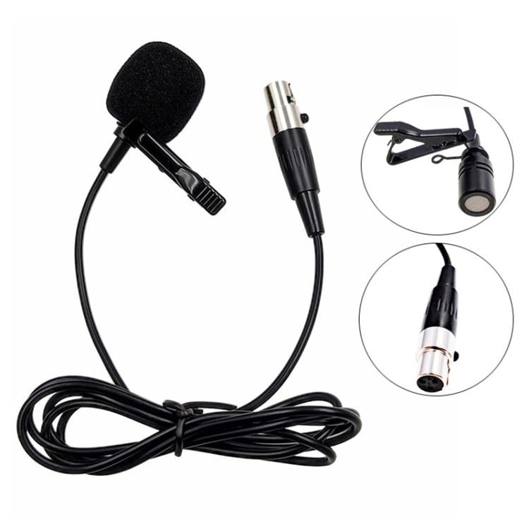 4 Pin XLR Head Metal Lavalier Microphone, Cable Length: 1.5m - Microphone by buy2fix | Online Shopping UK | buy2fix