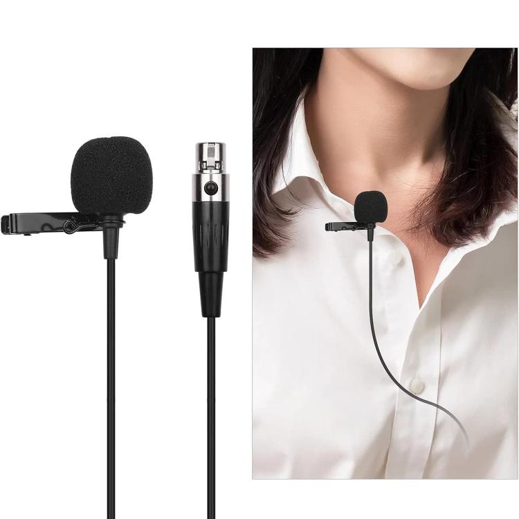 4 Pin XLR Head Metal Lavalier Microphone, Cable Length: 1.5m - Microphone by buy2fix | Online Shopping UK | buy2fix