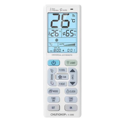 CHUNGHOP K-3308E Universal Air Conditioner Remote Control with Flashlight and LCD Backlight - Air-Conditioner by CHUNGHOP | Online Shopping UK | buy2fix