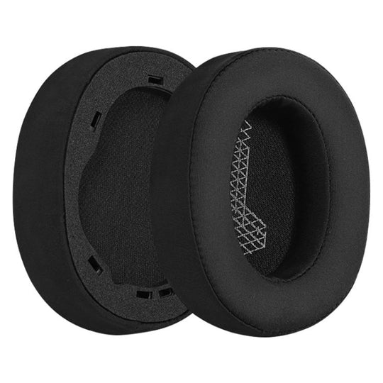 1 Pair Ice Silk Cloth Earphone Replacement Earpads For JBL Live 650 BTNC / E65BTNC / Duet NC / Live 660 BTNC(Black)