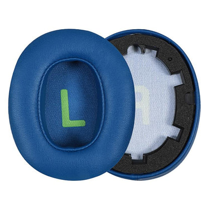 1 Pair Protein Leather Earphone Replacement Earpads For JBL JR 460NC(Blue) - Earmuff & Pad by buy2fix | Online Shopping UK | buy2fix
