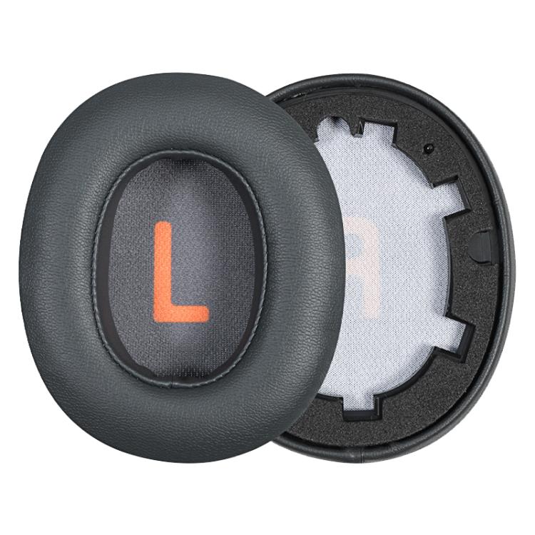 1 Pair Protein Leather Earphone Replacement Earpads For JBL JR 460NC(Titanium Grey) - Earmuff & Pad by buy2fix | Online Shopping UK | buy2fix