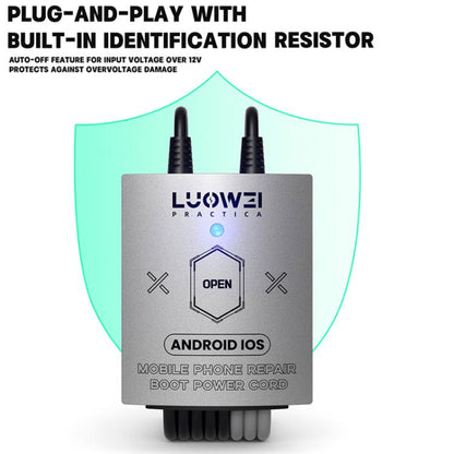 Luowei LW-325 Phone Repair Boot Power Cord for iPhone 8-16 Pro Max and Android - Test Tools by LUOWEI | Online Shopping UK | buy2fix