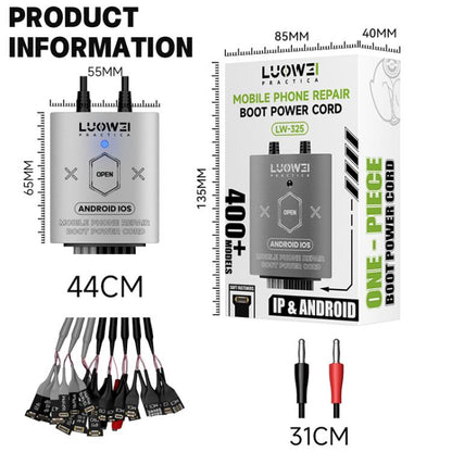 Luowei LW-325 Phone Repair Boot Power Cord for iPhone 8-16 Pro Max and Android - Test Tools by LUOWEI | Online Shopping UK | buy2fix