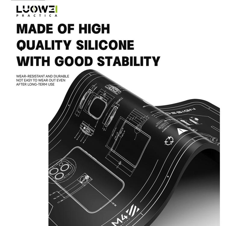 Luowei LW-M4 15.6-inch High-Temperature Resistant Insulation Silicone Repair Pad - Working Mat by LUOWEI | Online Shopping UK | buy2fix