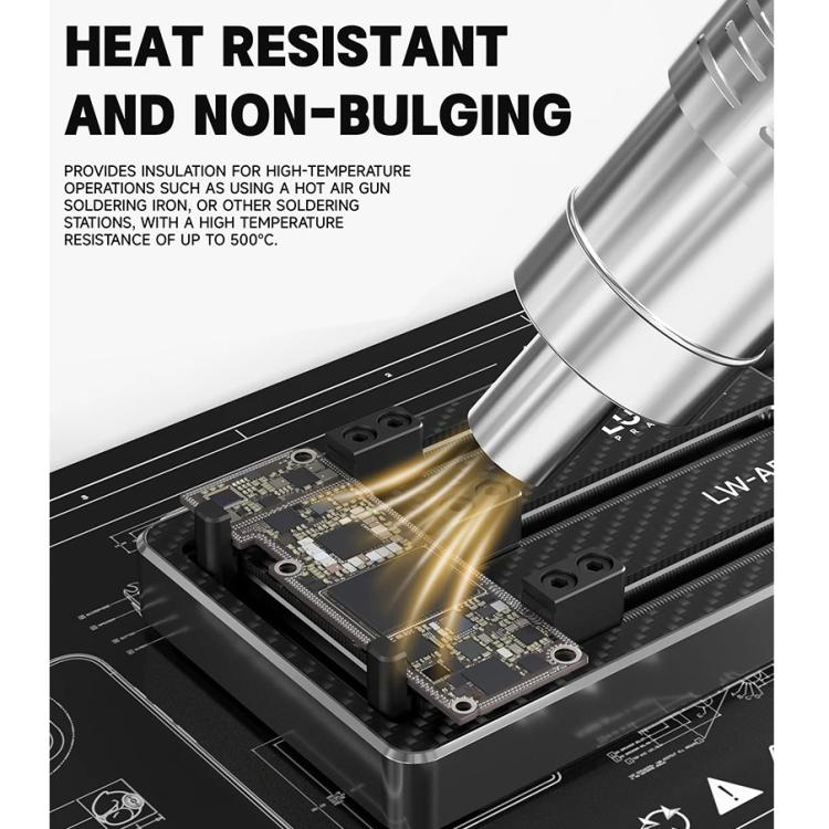 Luowei LW-M4 15.6-inch High-Temperature Resistant Insulation Silicone Repair Pad - Working Mat by LUOWEI | Online Shopping UK | buy2fix