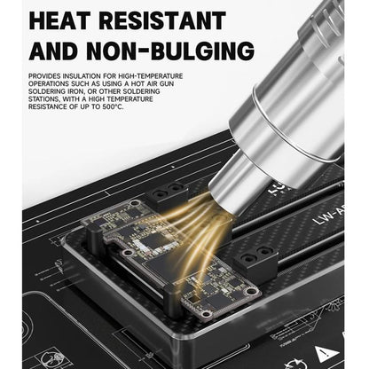 Luowei LW-M4 15.6-inch High-Temperature Resistant Insulation Silicone Repair Pad - Working Mat by LUOWEI | Online Shopping UK | buy2fix