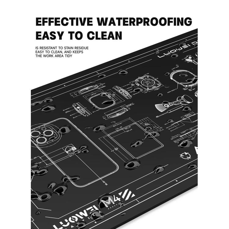 Luowei LW-M4 15.6-inch High-Temperature Resistant Insulation Silicone Repair Pad - Working Mat by LUOWEI | Online Shopping UK | buy2fix