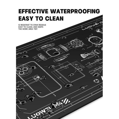 Luowei LW-M4 15.6-inch High-Temperature Resistant Insulation Silicone Repair Pad - Working Mat by LUOWEI | Online Shopping UK | buy2fix