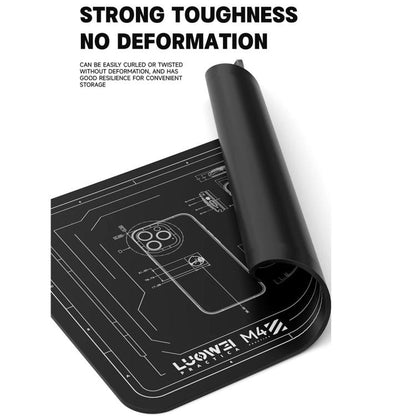 Luowei LW-M4 15.6-inch High-Temperature Resistant Insulation Silicone Repair Pad - Working Mat by LUOWEI | Online Shopping UK | buy2fix
