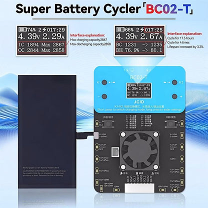 JCID BC02-T Super Battery Cycler Data Calibration for iPhone 11-15 Pro Max - Test Tools by JCID | Online Shopping UK | buy2fix