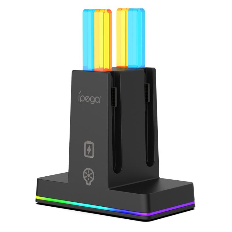 ipega Vertical Charging Station For Nintendo Switch 2 Joy-Pads(Black) - Charger & Power by ipega | Online Shopping UK | buy2fix