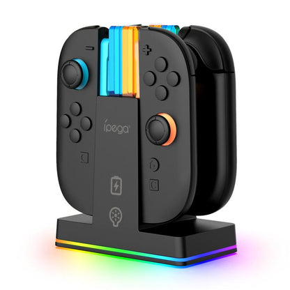 ipega Vertical Charging Station For Nintendo Switch 2 Joy-Pads(Black) - Charger & Power by ipega | Online Shopping UK | buy2fix