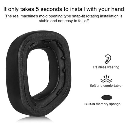 1 Pair Velvet Replacement Earpads For Corsair HS80 Max / HS80 USB Wired / HS81 RGB(Black) - Earmuff & Pad by buy2fix | Online Shopping UK | buy2fix