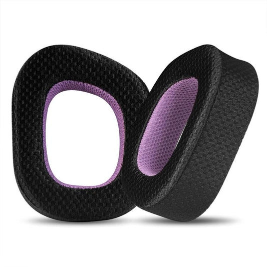 1 Pair Mesh Replacement Earpads For Corsair HS80 Max / HS80 USB Wired / HS80 RGB(Black Purple) - Earmuff & Pad by buy2fix | Online Shopping UK | buy2fix