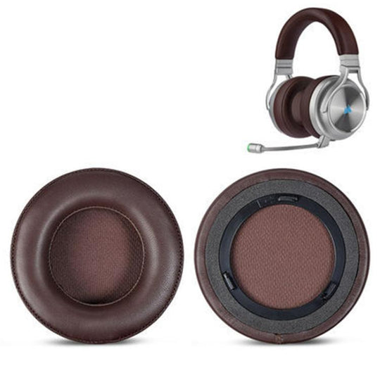 1 Pair Lambskin Replacement Earpads For Corsair Virtuoso RGB WIRELESS XT(Brown)
