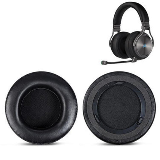 1 Pair Lambskin Replacement Earpads For Corsair Virtuoso RGB WIRELESS XT(Black)
