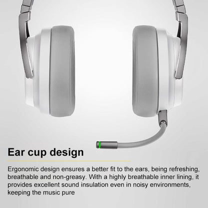 1 Pair Lambskin Replacement Earpads For Corsair Virtuoso RGB WIRELESS XT(White) - Earmuff & Pad by buy2fix | Online Shopping UK | buy2fix