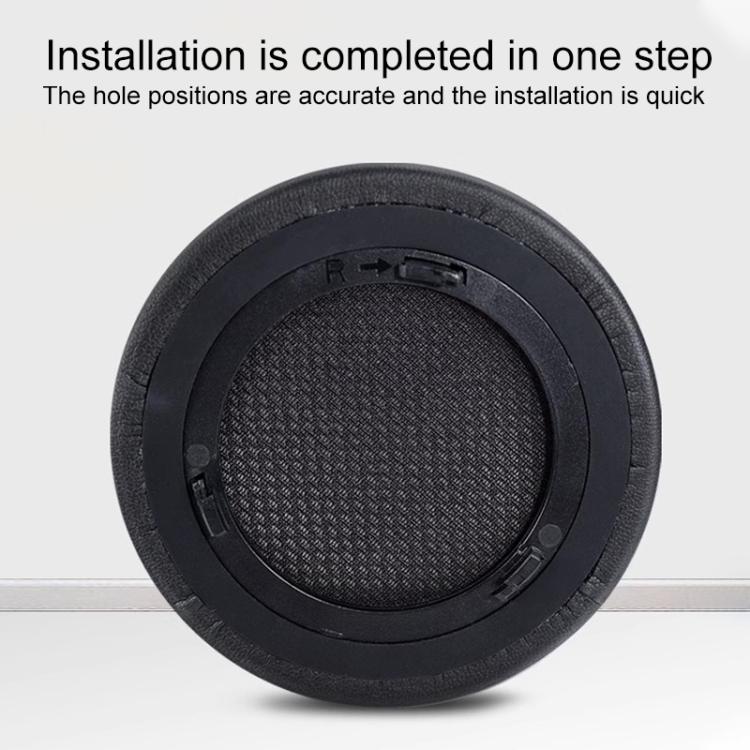 1 Pair Lambskin Replacement Earpads For Corsair Virtuoso RGB WIRELESS XT(Black) - Earmuff & Pad by buy2fix | Online Shopping UK | buy2fix