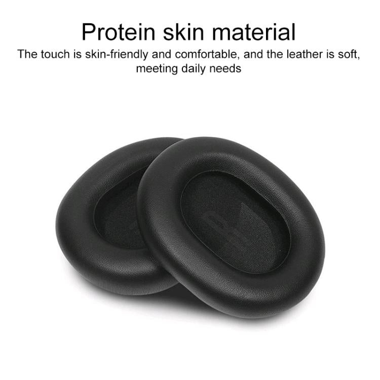 1 Pair Protein Leather Replacement Earpads For Baseus H1i(Apricot) - Earmuff & Pad by buy2fix | Online Shopping UK | buy2fix