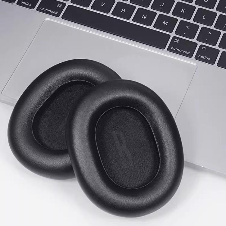 1 Pair Protein Leather Replacement Earpads For Baseus H1i(Black) - Earmuff & Pad by buy2fix | Online Shopping UK | buy2fix