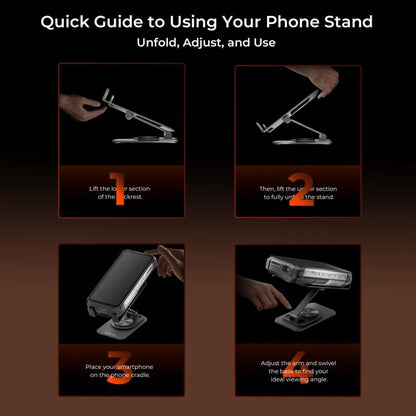 OUKITEL Portable Vertical Phone Waist Bag Desktop Metal Phone Holder Kit -  by OUKITEL | Online Shopping UK | buy2fix