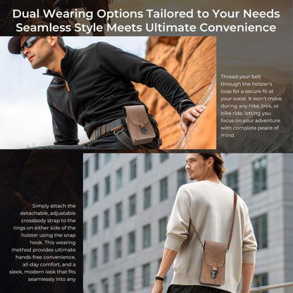 OUKITEL Portable Vertical Phone Waist Bag Desktop Metal Phone Holder Kit -  by OUKITEL | Online Shopping UK | buy2fix