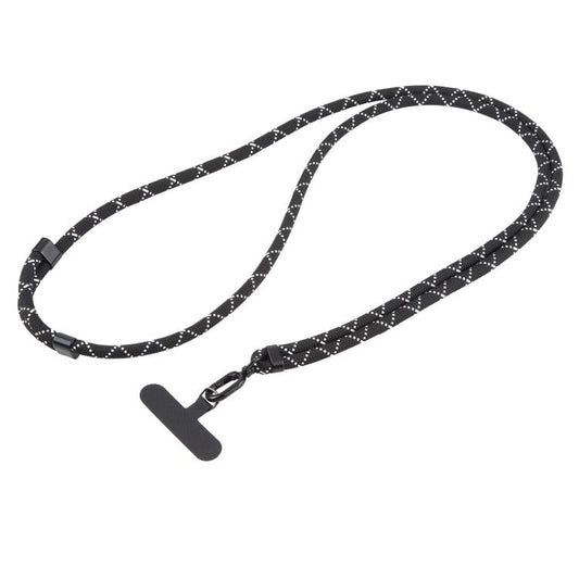 Universal Colorful Buckle Adjustable Mobile Phone Anti-lost Crossbody Lanyard(Black White X Pattern) - Lanyards & Wrist Straps by buy2fix | Online Shopping UK | buy2fix