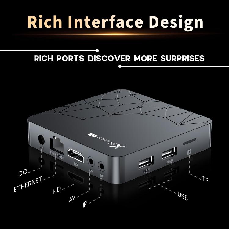 X88 mini 14 TV Android 14 Smart HD TV Box, RK3518 Quad-Core 64bit Cortex-A53, Memory:2GB+16GB(UK Plug) - Others by buy2fix | Online Shopping UK | buy2fix