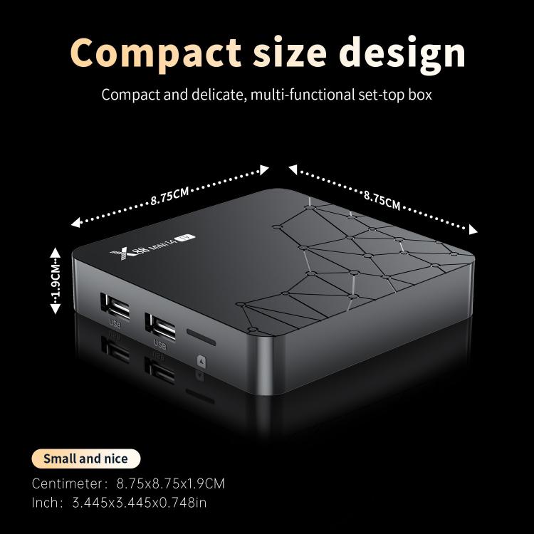 X88 mini 14 TV Android 14 Smart HD TV Box, RK3518 Quad-Core 64bit Cortex-A53, Memory:2GB+16GB(US Plug) - Others by buy2fix | Online Shopping UK | buy2fix