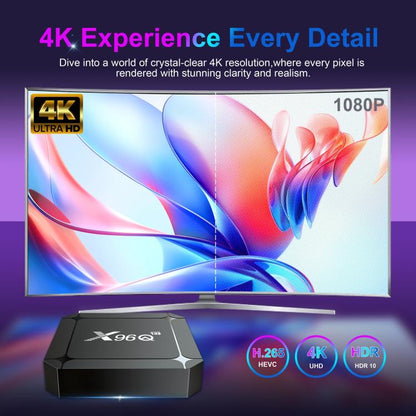 X96Q Android 14 Smart TV Box, RK3518 Quad-Core Cortex-A53, Memory:2GB+16GB(AU Plug) - Others by buy2fix | Online Shopping UK | buy2fix