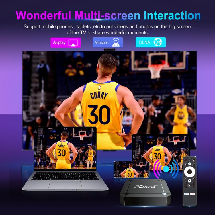 X96Q Android 14 Smart TV Box, RK3518 Quad-Core Cortex-A53, Memory:2GB+16GB(UK Plug) - Others by buy2fix | Online Shopping UK | buy2fix