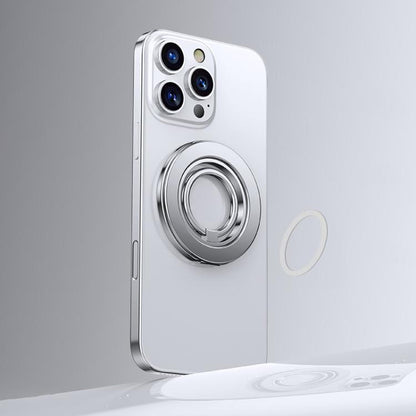 Multifunctional 360 Degree Rotating Magnetic Ring Phone Holder(Silver) - Ring Holder by buy2fix | Online Shopping UK | buy2fix