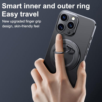 Multifunctional 360 Degree Rotating Magnetic Ring Phone Holder(Silver) - Ring Holder by buy2fix | Online Shopping UK | buy2fix