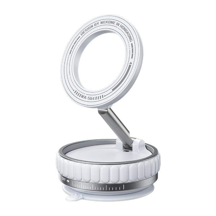 WK WA-S64 K-Captain Lynjia MagSafe Magnetic Rotating Foldable Car Phone Holder(White) - Universal Car Holders by WK | Online Shopping UK | buy2fix