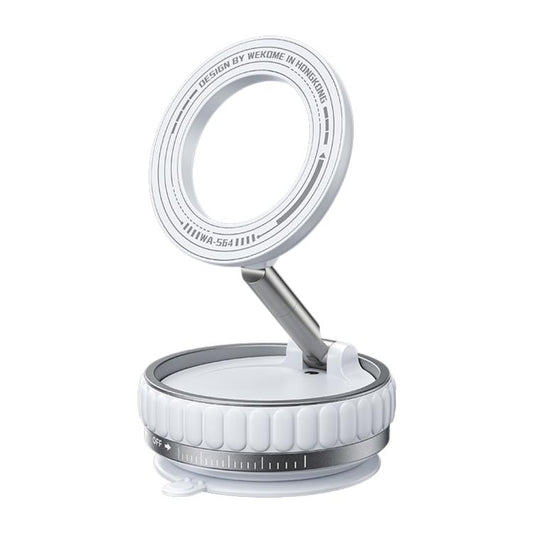 WK WA-S64 K-Captain Lynjia MagSafe Magnetic Rotating Foldable Car Phone Holder(White) - Universal Car Holders by WK | Online Shopping UK | buy2fix