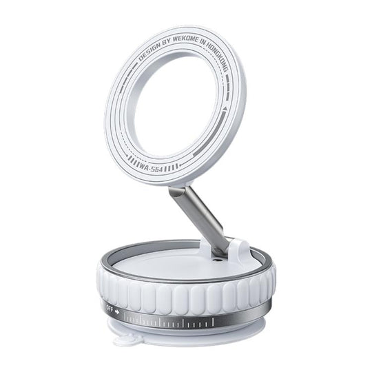 WK WA-S64 K-Captain Lynjia MagSafe Magnetic Rotating Foldable Car Phone Holder(White)