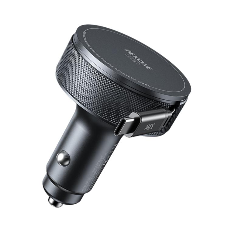 WK WP-C61 K-Captain Zinyao 33W Fast Car Charger with USB-C / Type-C Retractable Cable(Tarnish) - Car Charger by WK | Online Shopping UK | buy2fix