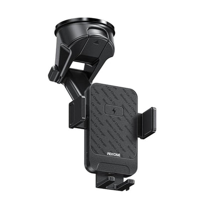 WK WP-U210 K-Captain Grace Mechanical Wireless Charging Car Phone Holder Set(Black) - Wireless Charger Holders by WK | Online Shopping UK | buy2fix