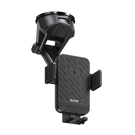 WK WP-U210 K-Captain Grace Mechanical Wireless Charging Car Phone Holder Set(Black) - Wireless Charger Holders by WK | Online Shopping UK | buy2fix